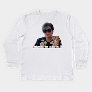 Kris Jenner THE BOSS Kids Long Sleeve T-Shirt